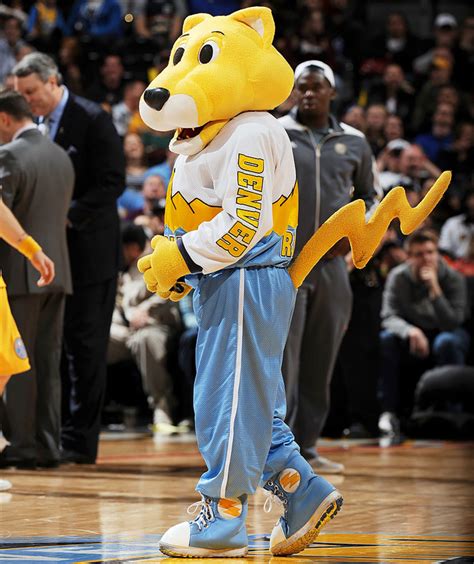 The Nuggets mascot's hoverboard: A modern-day marvel
